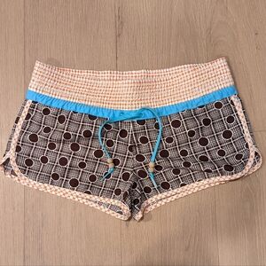 Vintage Roxy Brown and Orange Board Shorts